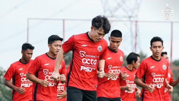 Pemain Persija Jakarta kembali menjalani latihan jelang pekan 24 BRI Liga 1 2023-2024