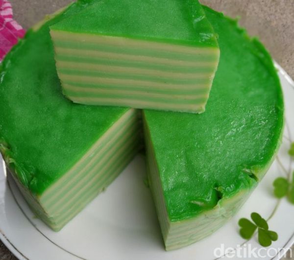 Kue Lapis Hula-hula Pandan