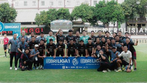 Potret skuad Persis Solo di pekan ke-34 Liga 1 2023 setelah mengalahkan Bhayangkara FC dengan skor 1-0, Selasa, 30 April 2024.
