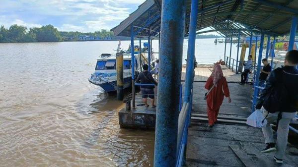 Aktivitas Pelabuhan Kayan I Tanjung Selor, Bulungan, Kalimantan Utara beberapa waktu lalu.