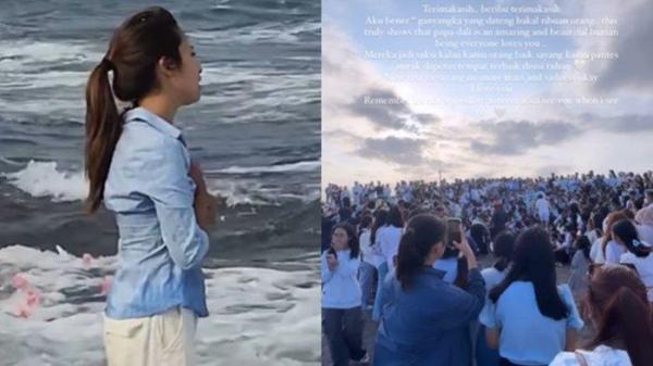 Jennifer Coppen di acara larung abu