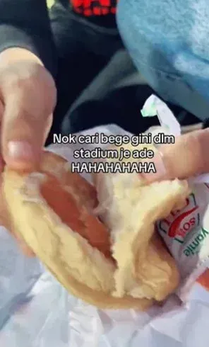 Burger zonk dengan isian mengecewakan