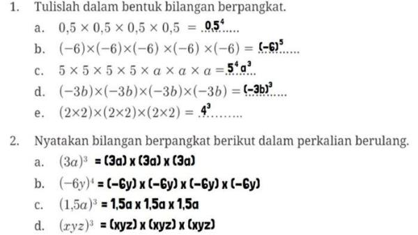 Kunci Jawaban Matematika Kelas 8 Halaman 10 Kurikulum Merdeka Ayo Berlatih dan Ayo Berkomunikasi
