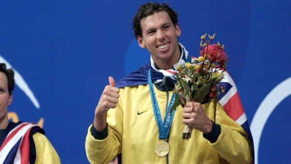 Grant Hackett Swimming Olympics Gold Getty Images