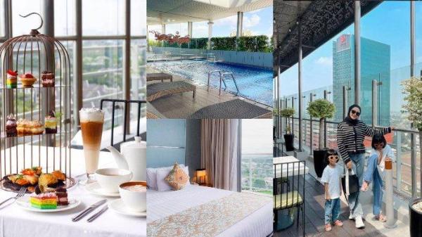Kolase foto staycation di Hotel Santika Premiere ICE - BSD City. 