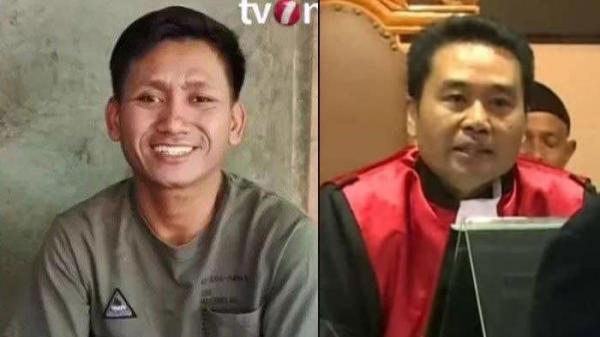 Pegi Setiawan dan Hakim Eman Sulaeman. Nasib Hakim Eman Sulaeman Berubah Sejak Bebaskan Pegi Setiawan dari Kasus Vina.