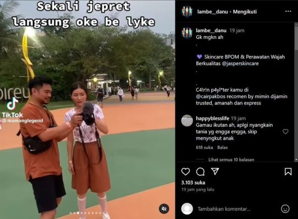 Video kameramen dari The Onsu Family, Nigel, saat mengambil gambar Sarwendah jadi sorotan.
 