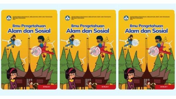 Cover Buku Ilmu Pengetahuan Alam dan Sosial Kelas 5 SD Kurikulum Merdeka