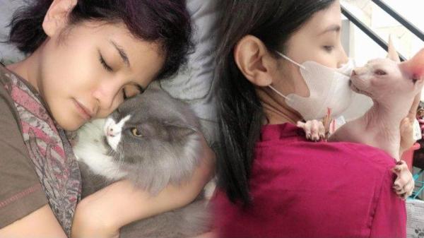 Penulis Fira Basuki gemar pelihara kucing sejak kecil.