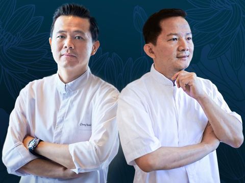 Chef Tse Chun Fuk The Langham Hongkong dan Chef Chong Kooi Sam The Langham Jakarta