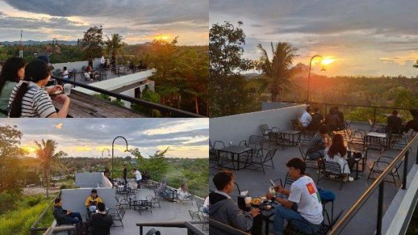 Potret pengunjung bersantai di Paradiso Coffe and Life Stayle. 