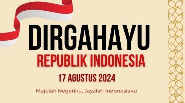Poster Ucapan HUT RI 17 Agustus 2024