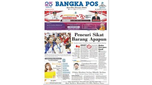 Berita Bangka Pos, Selasa 6 Agustus 2024