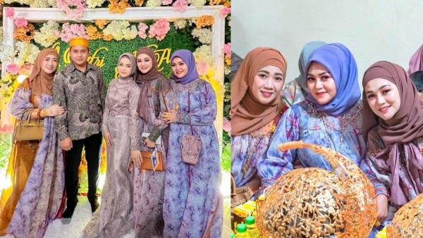 Putri Isnari bersama ketiga istri Haji Alwi