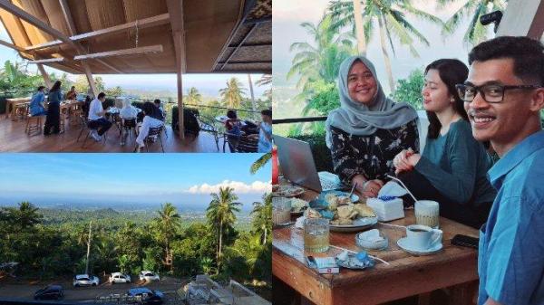 Kolase foto kafe Imah Kopi Gunung Karang.