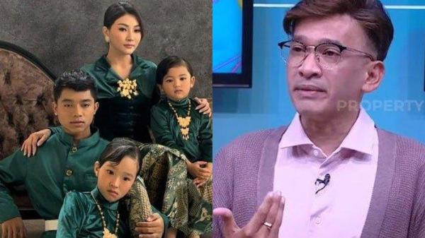 Foto keluarga Sarwendah dengan Betrand Peto dan dua putrinya jadi sorotan. Tanpa kehadiran Ruben Onsu.