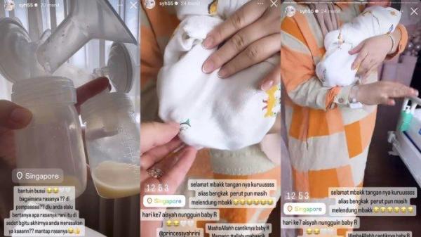 Aisyahrani bocorkan momen Syahrini sibuk jadi busui untuk Princess R.
