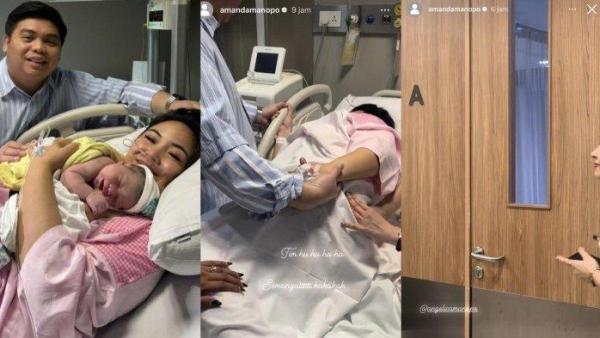Keponakan artis Amanda Manopo akhirnya lahir. Intip paras Baby Zee anak Angelica Manopo.