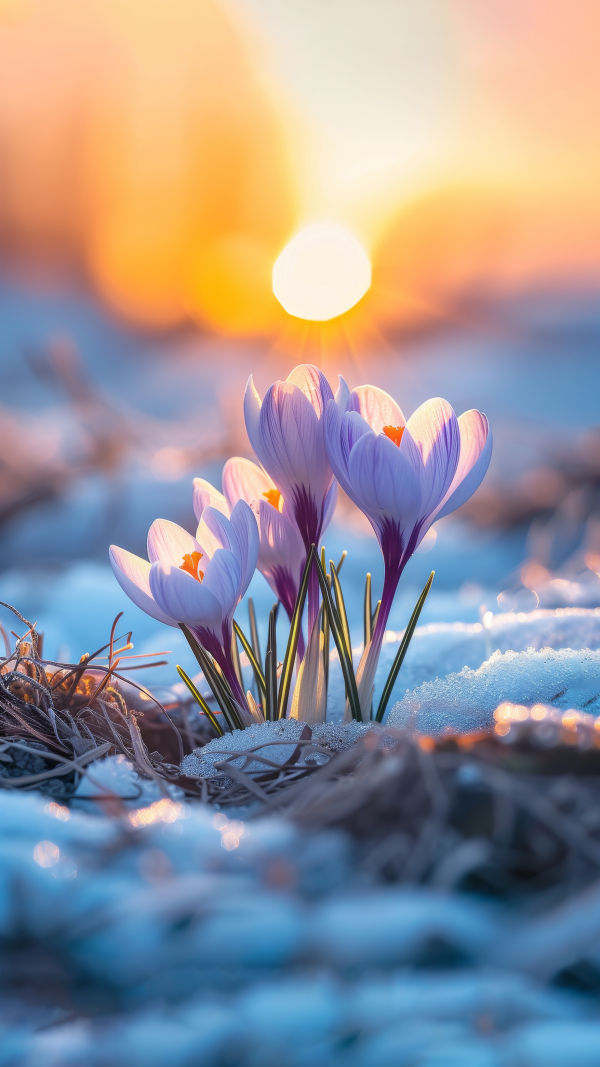 Winter's Colorful Blossoms