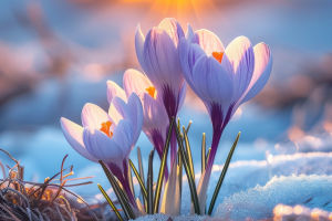 Winter's Colorful Blossoms