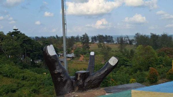 Lokasi wisata Bukit Samak Kecamatan Manggar. Kabupaten Belitung Timur.