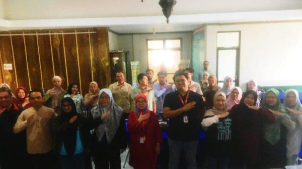 Sejumlah pelaku UMKM saat mengikuti pelatihan bersaa alfamart dan Diskoperindagin Kabupaten Cianjur, Jumat (16/8/2024)