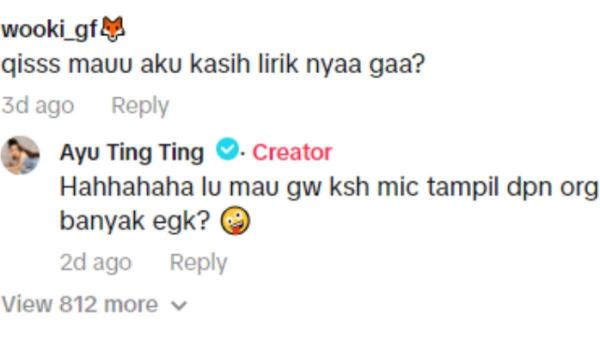Balasan Ayu Ting Ting saat Bilqis dicibir netizen gara-gara nyanyi lagu Korea (5)