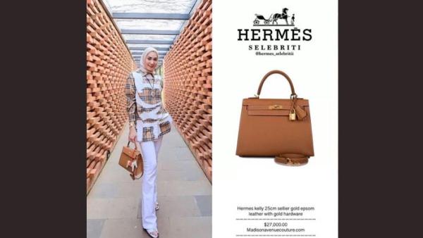 Tas Hermes Kelly milik Erin Taulany