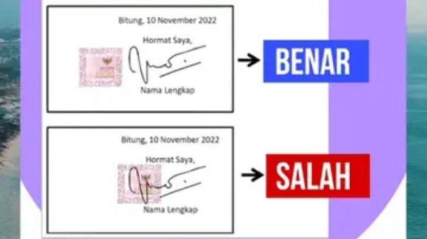 Cara membubuhkan tanda tangan di e-meterai