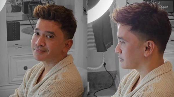 Penampilan baru Ruben Onsu usai ganti gaya rambut.