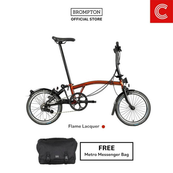 Sepeda lipat Brompton terbaik. Sumber: akun Official Brompton Indonesia, shoope.co.id