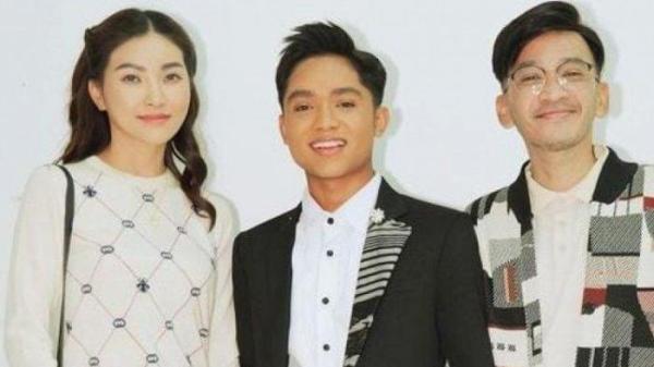 Betrand Peto bersama Sarwendah dan Ruben Onsu.