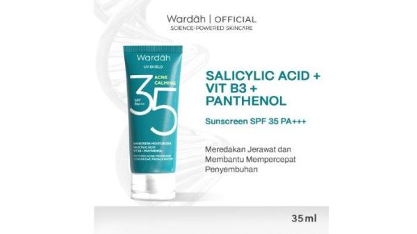 Wardah UV Shield Acne Calming Sunscreen Moisturizer SPF 35 PA+++