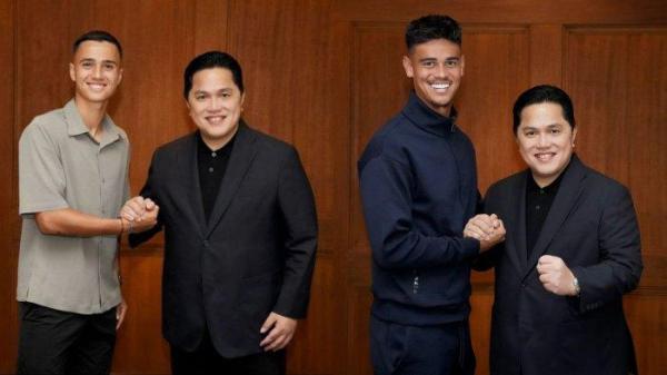 Ketua Umum PSSI, Erick Thohir resmi mengumumkan Mees Hilgers dan Eliano Reijnders akan menjadi pemain baru Timnas Indonesia.