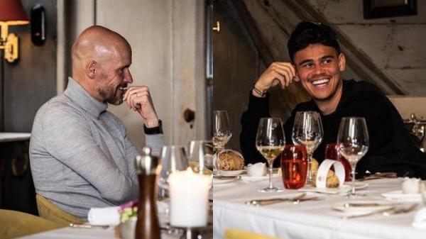 Mees Hilgers kedapatan bertemu dengan pelatih Manchester United, Erik ten Hag