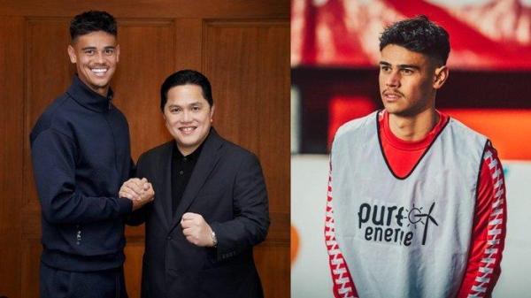 FOTO Mees Hilgers, Erick Thohir (tengah).