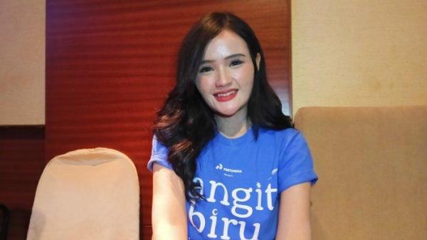 Penyanyi Fanny Soegi di kawasan Senayan, Jakarta Pusat, Jumat (31/5/2024).