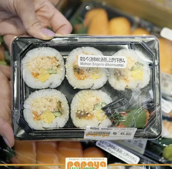 5 Supermarket Ini Tawarkan Sushi Enak Harga Mulai Rp 3.000!