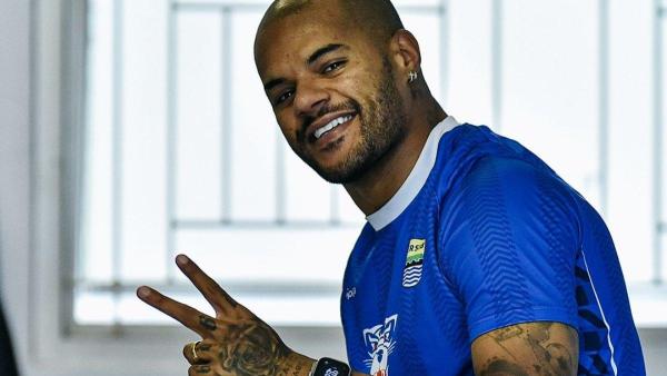 Potret striker Persib Bandung asal Brasil, David da Silva. <div class=