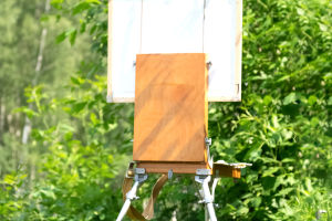 Easel in Summer's Embrace