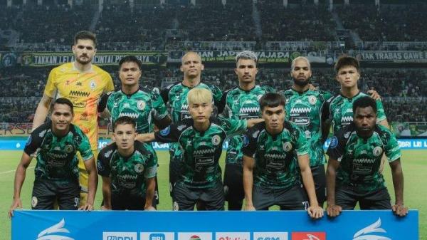 Skuad PSS Sleman saat melawan Persebaya Surabaya pada pekan perdana Liga 1, Minggu (11/8/2024) malam WIB.