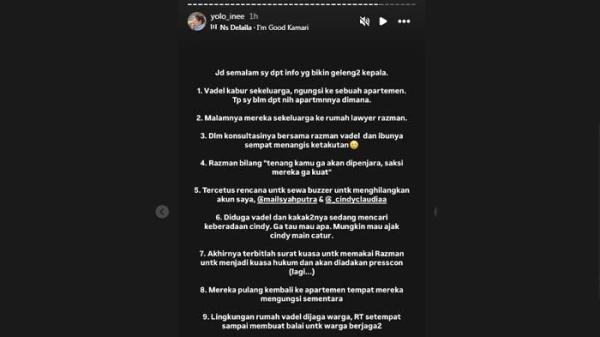 Keberadaan Vadel Badjideh setelah Lolly dijemput akhirnya terungkap. Sahabat Nikita Mirzani bongkar fakta mengejutkan.