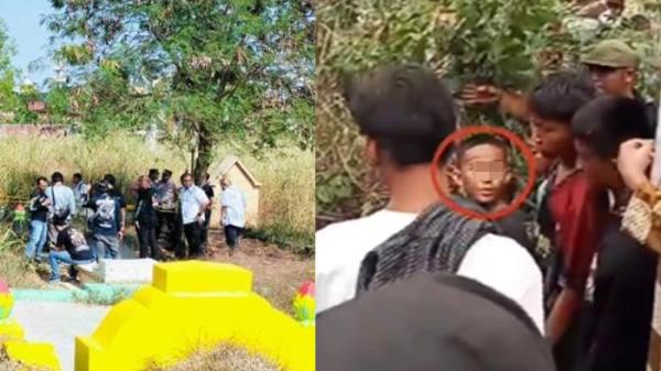 3 pembunuh ikut nimbrung dengan warga lohat jasad gadis penjual balon
