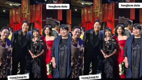 Dian Sastrowardoyo bertemu Song Kang Ho