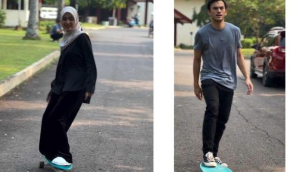 Momen manis Cut Syifa dan Rizky Nazar saling rekam video