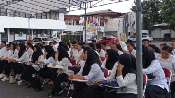 Ilustrasi penerimaan mahasiswa disalah satu kampus di Kotamobagu, Sulawesi Utara (Sulut).