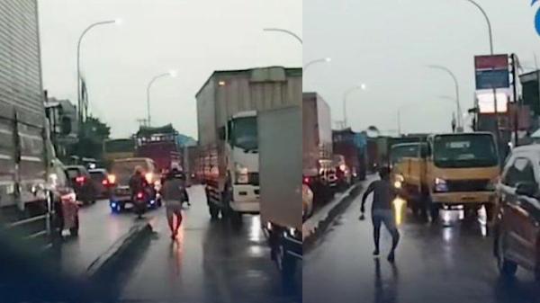 Bastian remaja viral bantu buka jalan untuk ambulans