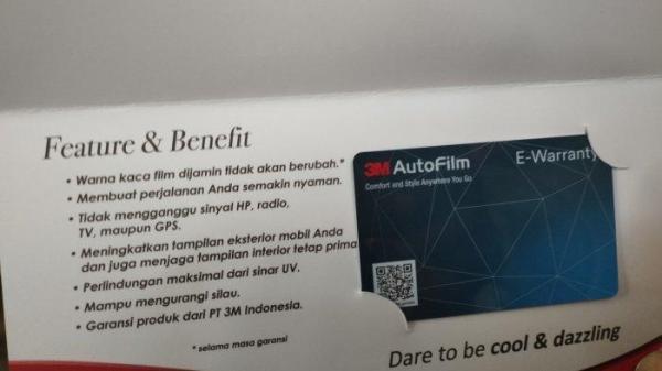kaca film 3m asli