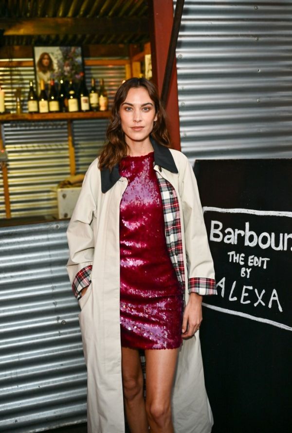 Alexa Chung in September at the launch of her Barbour collection.