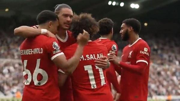 Newcastle United vs Liverpool: Nunez usai cetak gol ke gawang Newcastle United